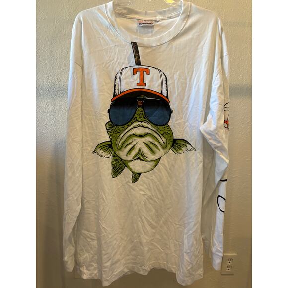 Bill Dance Outdoors Bass Fishing Tennessee Hat T-Shirt XXL USA Long-Sleeve NEW - Picture 2 of 6